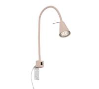BRILONER - Applique murale intérieure avec interrupteur intégré, orientable, lumière blanche chaude, applique chambre, lampe, appliques, 6 x 40,5 cm, beige