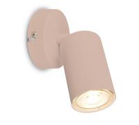 BRILONER - Applique murale intérieure orientable, douille GU10, max. 9 W, applique murale, chambre, appliques, lampe chambre, 8 x 8,5 cm, Beige