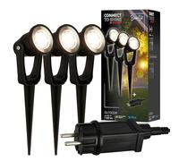 CONNECT TO SHINE Kit de d marrage Lilis avec lot de 3 spots de jardin LED, IP65