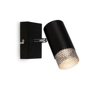 BRILONER - Lampe de lecture, Applique intérieure, Lampe, Abat-jour Grille, Applique intérieure, Pivotante, Lampe de salon, Noir-chrome