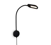 BRILONER - Lampe de lecture, Applique intérieure, Lampe LED, Applique intérieure, Pivotant, Dimmable, Commande tactile, Prise de courant, Noir