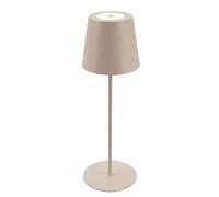 BRILONER - Lampe de table LED sans fil, tactile, à intensité variable, réglable en hauteur, lampe à accu, lampe d'extérieur, 36x10,5 cm, Beige