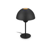 BRILONER - Lampe de table avec interrupteur à fil, E14, max. 25W, lampe de table, lampe de chevet, de bureau, lampe de salon à poser, à poser, table salon, 20 x 31 cm, noir
