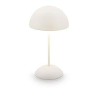 BRILONER - Lampe de table sans fil LED IP44 avec fonction tactile, à intensité variable, batterie 4.000mAh remplaçable, lampe de chevet sans fil, lampe de salon à poser, 16 x 29 cm, blanc cassé