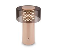 BRILONER - Lampe de table sans fil LED IP44 avec fonction tactile, à intensité variable, lumière blanche chaude, 13x20,5 cm, anthracite-beige