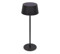 BRILONER - Lampe de table sans fil, panneau solaire, variateur tactile progressif, IP44, câble usb-c, CCT, lampe de chevet sans fil, salon à poser 12 x 34 cm, Noir