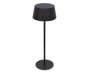 BRILONER - Lampe de table sans fil, panneau solaire, variateur tactile progressif, IP44, câble usb-c, CCT, lampe de chevet sans fil, salon à poser 12 x 34 cm, Noir