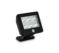 Briloner- Lampe d'extérieur à LED avec détecteur de mouvement, Lampe d'extérieur inclinable IP54, Applique murale d'extérieur LED résistante à l'eau, Applique murale d'extérieur LED, noire