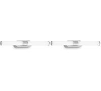 Briloner - Lampe LED pour miroir de salle de bain, lampe de miroir de salle de bain, lampe murale, IP44, couleur de lumière blanc neutre, 7W, chrome mat, 40 cm (Lot de 2)