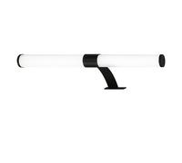 BRILONER - Lampe LED pour miroir de salle de bain, montage 2 en 1, lampe d'armoire, lampe murale, IP44, couleur de lumière blanc neutre, 7W, noir, 40 cm