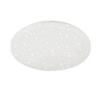 Briloner - Lampe Led Pour Salle De Bain Leuchten Brili, 18 W, 2200 Lm, Ip44, Blanc, Plastique-Métal, Ciel Étoilé, 38,5 Cm