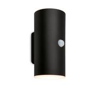 BRILONER - Lampe murale LED rechargeable avec détecteur de mouvement, capteur crépusculaire, minuterie 20 sec, applique murale extérieure, 15,5x7x8,5 cm (hxlxp), noir