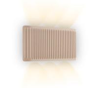 BRILONER - Lampe murale sans fil, tactile, intensité variable, lumière blanc chaud, éclairage haut et bas, applique murale sans fil, applique rechargeable, lampe chambre, 17,5x9x4,5 cm, Beige