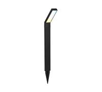 BRILONER - Lampe solaire d'extérieur avec capteur crépusculaire, protection contre les projections d'eau, réglable de blanc chaud à blanc froid, lampe d'extérieur, lampe d'allée, 66x50x12,5 cm, noir
