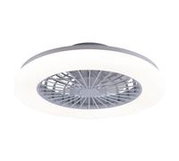 Ventilateur de plafond avec éclairage Salon Télécommande Plafonnier silencieux Ventilateur à intensité variable, CCT Veilleuse Minuterie, 49 Watt LED 1800lm 3000-6500K, D 48,5 cm