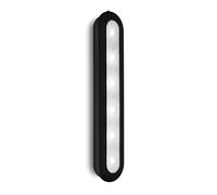BRILONER - LED Push Light avec minuterie, lampe à encastrer, lampe pour armoire, lampe sous armoire, autocollante, noir