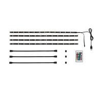 Briloner Leuchten 2353-024, 2 m Bande LED TV éclairage, LED, Bande LED rétroéclairage, TV, ruban LED, lumière barre, USB, autocollant, intensité variable, RGB, Plastique, noir, 50 x 10 x 3 cm