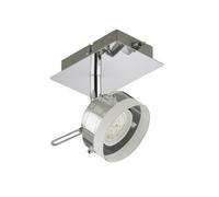 Briloner Leuchten 2807-018 Applique LED, plafonnier, Spots, Lampe Salon d'enfant ou Chambre a Coucher, orientable, Métal, 5 W, Chrome