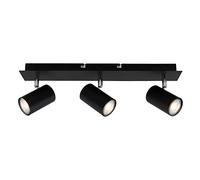 Briloner Leuchten 2857-035 Spot, orientable, plafonnier à 3 éclairages, GU10, Max. 40 Watt, Noir, W