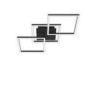 Briloner Leuchten 3217-015 Plafonnier LED rotatif à intensité variable Noir 36 W 2600 lm 3000 K 763 x 368 x 73 mm