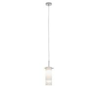 Briloner Leuchten 4289-018 Suspension, plafonnier LED, Spots, Salon, Cuisine,Lampe Suspendue, Verre matifié,Optique cristale, Métal, Intégré, 5 W, Chrome, 120 x 9 x 120 cm