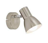 Briloner Leuchten - Applique Murale, Spot mural, Spots Orientables et Pivotants, 1x E14, max. 25 Watt, Nickel Mat, 80x130mm (DxA)