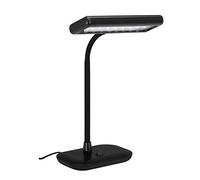 Briloner Leuchten - Lampe de Table à LED, Lampe à Lumière du jour, 6.500 Kelvin, 800 Lumen, 7, 5 Watt, Interrupteur à Bascule, Orientable et Pivotant, Noir, 440x230x120mm (Hxlxb)