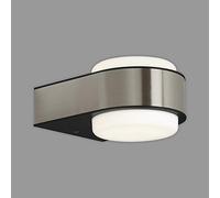 Briloner Leuchten - Lampe LED d'extérieur, lampe d'extérieur, lampe murale d'extérieur, IP44, 6,5 watts, 650 lumens, 4.000 kelvins, acier inoxydable, 144x104x69mm (LxlxH), 3035-012