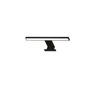 BRILONER Leuchten - Lampe LED pour miroir, IP44, salle de bain, 5 watts, 500 lumens, 4000 kelvins, noir, 300x103x36mm (LxlxH)