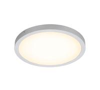 Briloner Leuchten - Luminaire LED, lampe de plafond, plafonnier 24,5 Watt, 2.400 Lumen, 3.000 Kelvin, rond, chrome mat, 405x32mm (DxH)