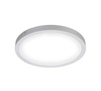 Briloner Leuchten - Luminaire LED, lampe de plafond, plafonnier 24,5 Watt, 2.400 Lumen, 4.000 Kelvin, rond, chrome mat, 405x32mm (DxH)