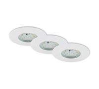 Set 3Spot LED Encastrable BRILONER Mod 5W Ip44 Clii Blanc