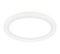 Briloner Leuchten - Panneau LED, plafonnier avec effet de rétro-éclairage, 12 watts, 1400 lumens, 4000 Kelvin, blanc, rond, Ø 19cm