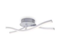 Briloner Leuchten Plafonnier à 2 Ampoules LED en Aluminium 6 W 480 Lm 3 000 K 370 x 120 x 83 mm 6 W