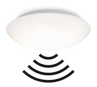 Briloner Leuchten Plafonnier LED avec détecteur de mouvement et capteur de lumière du jour en plastique Blanc 20 W Ø 40,2 cm