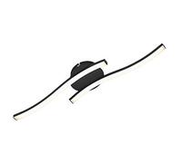 BRILONER Leuchten - Plafonnier LED, lampe de plafond, 2-flamme, 12 Watt, 960 Lumen, 3.000 Kelvin, noir, 555x120x72mm (LxWxH)