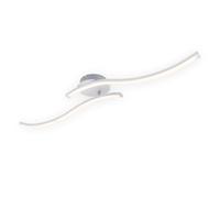 Briloner Leuchten - Plafonnier LED, Plafonnier à 2 Éclairages, 700 Lumen, 3.000 Kelvin (Blanc Chaud), 9 Watt, Couleur Aluminium, 782 x 120 x 110 mm (Lxlxh)