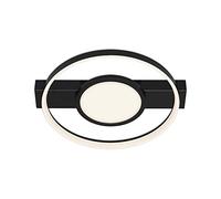 Briloner Leuchten - Plafonnier LED, plafonnier à gradation, éclairage central inclus, avec fonction mémoire, 33 Watt, 3 100 Lumen, 3 000 Kelvin, noir, 435 x 395 x 66 mm (L x L x H) 3026-015