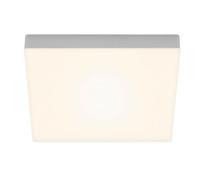 Briloner Leuchten Plafonnier LED sans cadre, en saillie, température de couleur blanc chaud, 287 x 287 x 36 mm, argenté, argenté