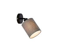 Briloner Leuchten Spot mural rotatif et orientable avec 1 ampoule E27 max. 25 W Gris/noir Base 100 x 25 mm, (2078-014)