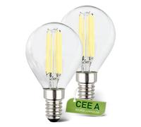 BRILONER - Lot de 2 lampes à LED E14, CEE A, 4W 840 lm, lumière blanc chaud, ampoule LED éclairage intérieur, ampoules usage domestique