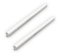 BRILONER - Lot de 2 lumières de cuisine sous meuble, lumière blanche neutre, eclairage led cuisine sous meuble, lampe led, 87,3 x 2,2 x 3 cm, blanc