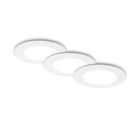 BRILONER - Lot de 3 lampes LED encastrées au plafond, lampes encastrées CCT, spot LED encastré salle de bain, spot encastré salle de bain IP44, blanc, 92x45 (DxH)