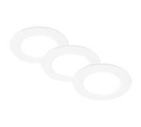 BRILONER - Lot de 3 spots LED encastrables 230V, spots LED pour salle de bain IP44, spots de plafond, spots LED plats, couleur de lumière réglable, blanc