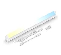 BRILONER -Lumière cuisine sous meuble avec interrupteur marche/arrêt, blanc chaud à blanc neutre réglable, extensible, éclairage LED cuisine sous meuble, lampe led, 54,7x6,1x2,4 cm, blanc