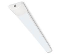 BRILONER - Lumière cuisine sous meuble avec LED blanc jour, design extensible, 30 W et 3300 lm, eclairage led cuisine sous meuble, 121,5 x 7 x 2,5 cm, blanc