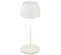 BRILONER - Mini lampe de table LED sans fil IP44 avec Touch, variateur continu, batterie et source lumineuse interchangeables, lampe de chevet, lampe décorative, lampe LED, 8x20 cm (DxH), blanc