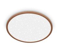 BRILONER - Panneau LED à lumière indirecte, ciel étoilé, lumière blanche neutre, salon, chambre, luminaire plafonnier, cuisine, plafonnier salon, 37,5x4,5 cm, coffee