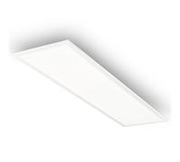 BRILONER - Panneau LED avec lumière blanc neutre, IP44 protection contre les éclaboussures, dalle led, panneau plafond, plafonnier, lustre salon, lustre cuisine, 100x25x6 cm, blanc
