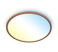 BRILONER - Panneau LED avec télécommande, intensité lumineuse variable, ciel étoilé, CCT blanc chaud à blanc froid, salon, chambre, luminaire plafonnier, 37,5x4,5 cm, coffee